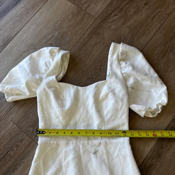 FRENCH CONNECTION Women's Whisper Cutout Dress Size 0 In Summer White - Picture 9 of 12